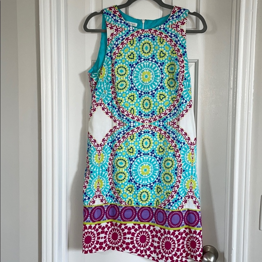london times tank top dress